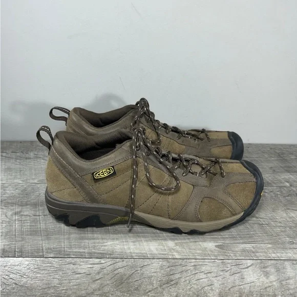 Keen Ambler 1002279 Brindle Men’s Brown Leather Trek Hiking Shoes Size 10.5 - Picture 2 of 9